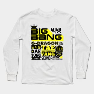 BIGBANG FONT COLLAGE Long Sleeve T-Shirt